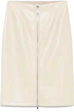 Patrizia Pepe Faux-leather midi skirt
