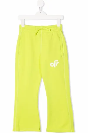 OFF-WHITE Logo-print flared track pants