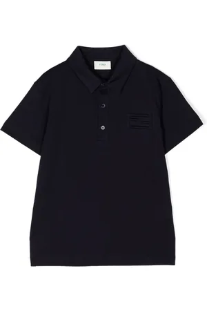 Fendi Logo-embroidered cotton polo shirt