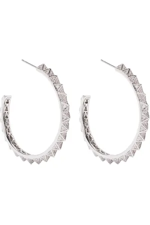 Eddie Borgo Pav?? Pyramid hoop earrings