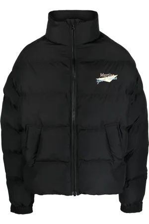 MARTINE ROSE Logo-embroidered padded jacket