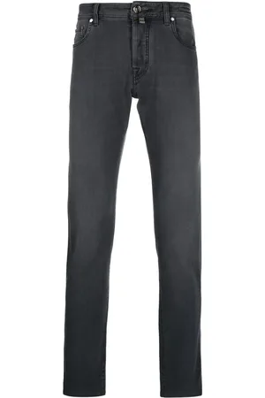Jacob Cohen Scarf-detail straight-leg jeans