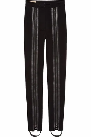 Gucci Zip-detail stirrup trousers