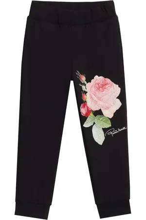 Roberto Cavalli Floral-print track pants