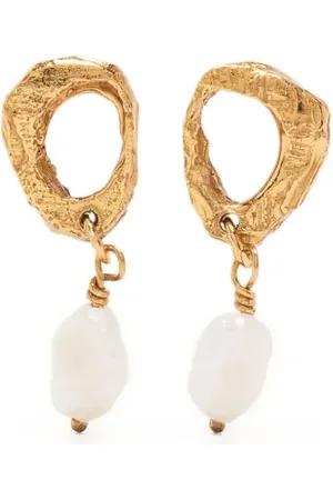 Lee Dio Aurum pearl-embellished drop earrings