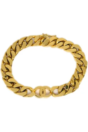 CHANEL 1990-2000s CC chain bracelet