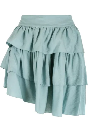 Olympiah Cape ruffled skirt