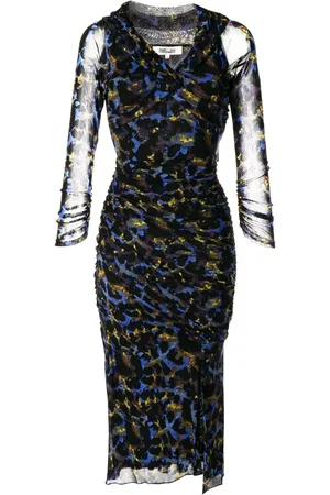 Diane von Furstenberg Ganesa semi-sheer midi dress