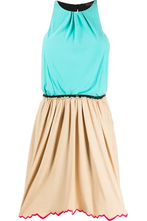 LOUIS VUITTON 2000s gathered sleeveless dress