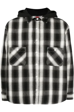 SAINT MXXXXXX Plaid cotton shirt jacket
