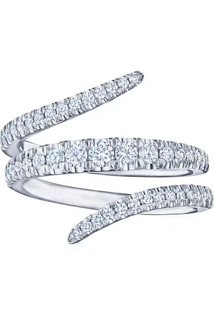 Kwiat 18kt white gold Vine diamond wrap ring