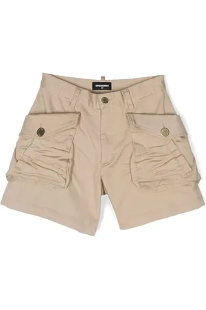 Dsquared2 Logo-plaque stretch-cotton shorts