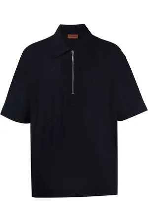 Missoni Half-zip chevron polo shirt