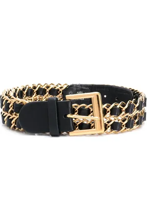 CHANEL Chain-link buckled belt