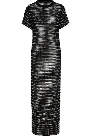 ROSETTA GETTY Beaded crochet maxi dress