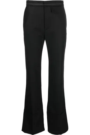 Victoria Beckham Contrast-stitching flared trousers