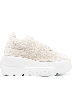 Casadei 80mm low-top fleece sneakers