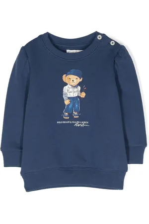Ralph Lauren Polo Bear-print crew neck sweatshirt