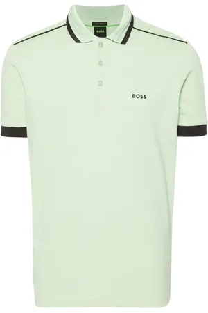 HUGO BOSS Logo-print piqué polo shirt