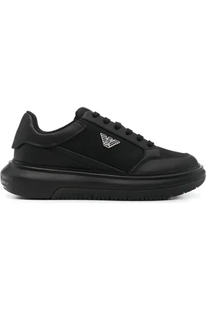 Emporio Armani Panelled lace-up sneakers