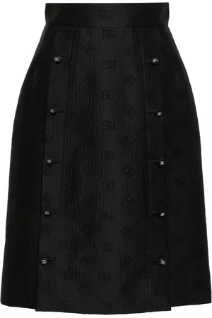 Dolce & Gabbana Jacquard-logo skirt