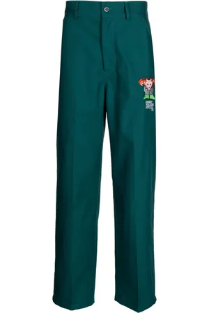 Rassvet Logo-embroidered straight-leg trousers