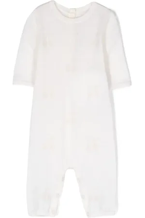 BONPOINT Intarsia-knit logo wool bodie