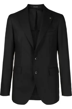 TAGLIATORE Logo-plaque single-breasted blazer