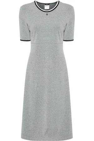 CHANEL Crew neck short sleeves dress