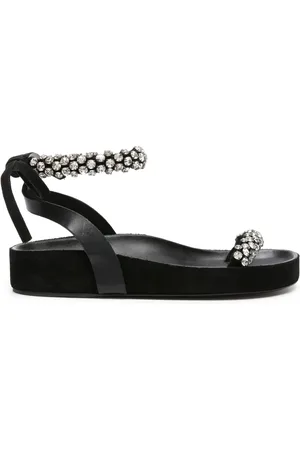 Isabel Marant Mellan crystal-embellished suede sandals