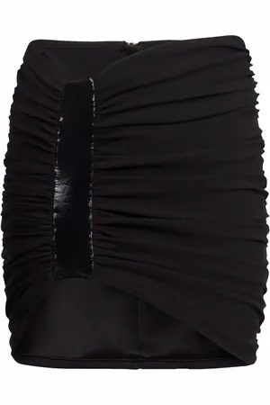 Balmain High-waisted gathered skirt