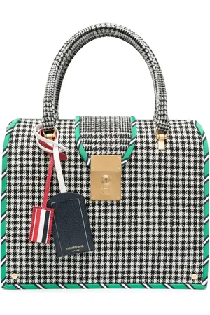 Thom Browne Mrs Thom Hunting tweed funmix tote bag