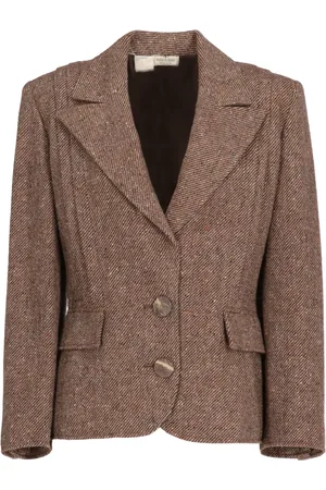 VALENTINO GARAVANI 1980 herringbone wool jacket
