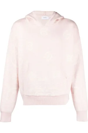 Rhude Patterned-intarsia knitted hoodie