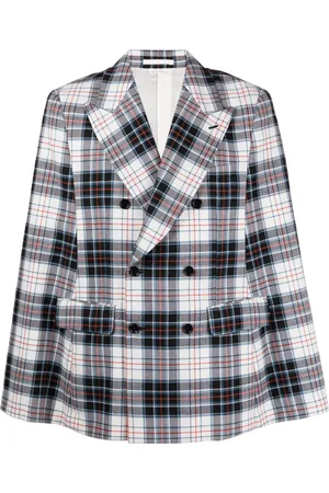 Comme des Garçons Check-pattern wool blazer