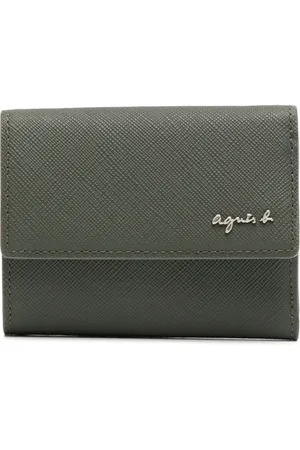 AGNÈS B. Logo-plaque leather wallet
