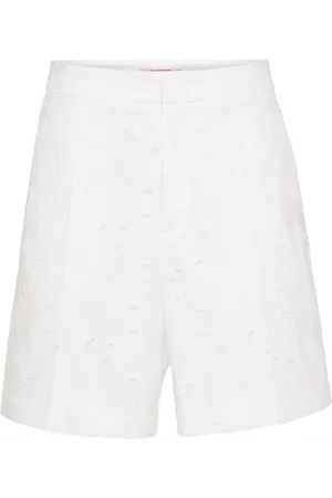 VALENTINO GARAVANI Broderie-anglaise cotton bermuda shorts