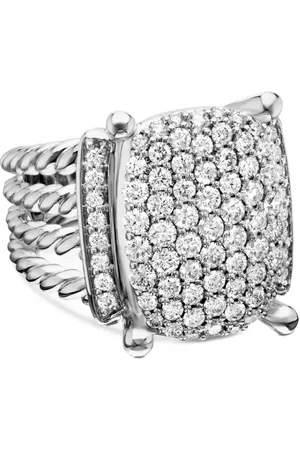 David Yurman Sterling Wheaton diamond ring (16.7mm)
