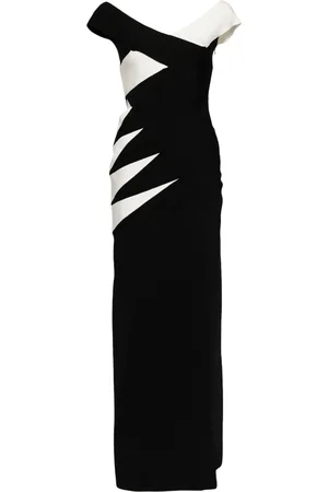 Zuhair Murad Off-shoulder panelled gown