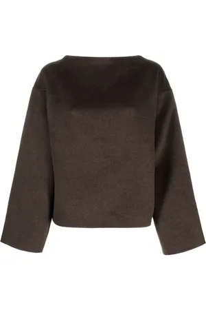 Totême Boat neck doublé wool jumper