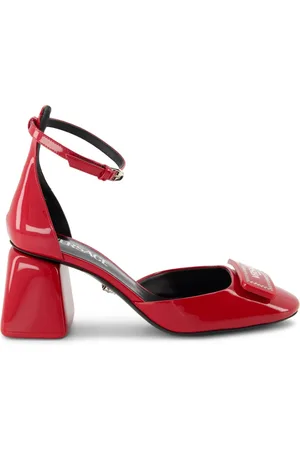 VERSACE 70mm leather pumps