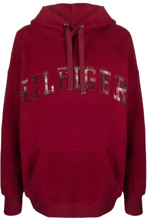 Tommy Hilfiger Tartan-print logo-embroidered hoodie