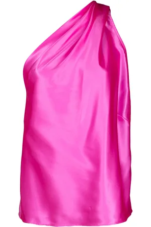 Michelle Mason Draped one-shoulder blouse