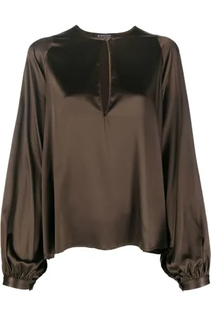 GIANLUCA CAPANNOLO Long-sleeve silk blouse
