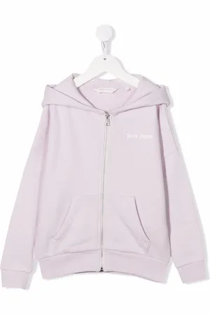 Palm Angels Logo-print zip-up hoodie