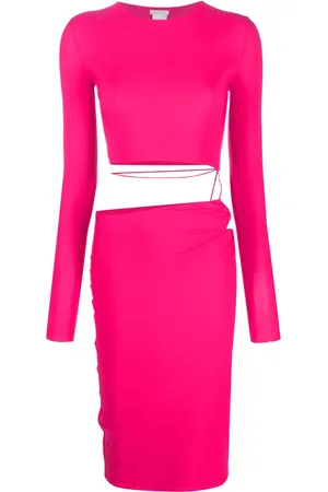 Amazuìn Cut-out-detailing mid-length dress