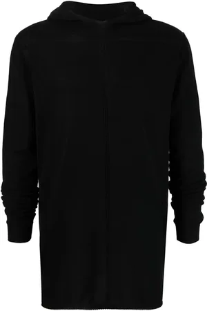 Rick Owens Organic-cotton fine-knit hoodie