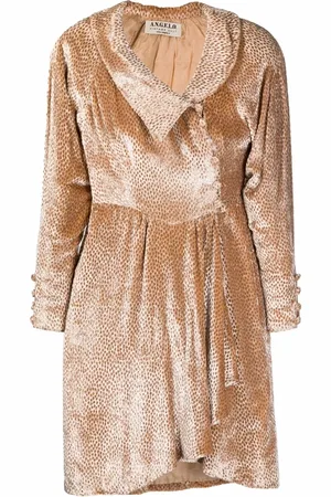 A.N.G.E.L.O. Vintage Cult 1980s velvet-textured patterned mini-dress