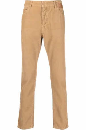 Palm Angels Slim leg corduroy logo trousers