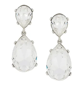 Kenneth Jay Lane Crystal teardrop earrings